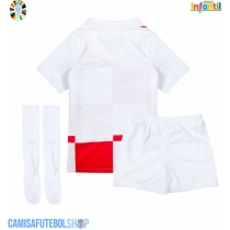 Camisa de time de futebol Croácia Replicas 1º Equipamento Infantil Europeu 2024 Manga Curta (+ Calças curtas)